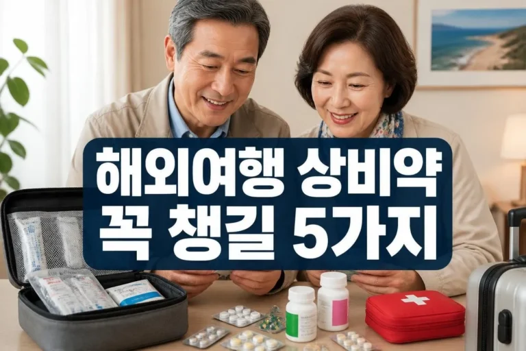 해외여행 상비약 꼭 챙길 5가지